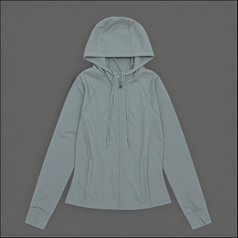 NWT Lululemon Womens Stand Collar Yoga Zipper Jacket Haze Blue